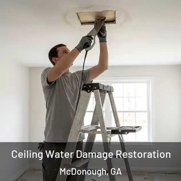  Ceiling Water Damage Restoration McDonough, GA