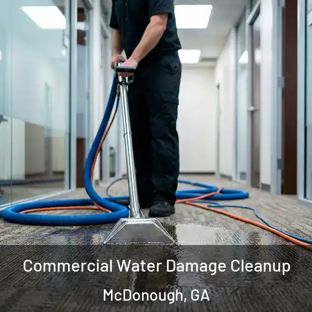  Commercial Water Damage Cleanup McDonough, GA