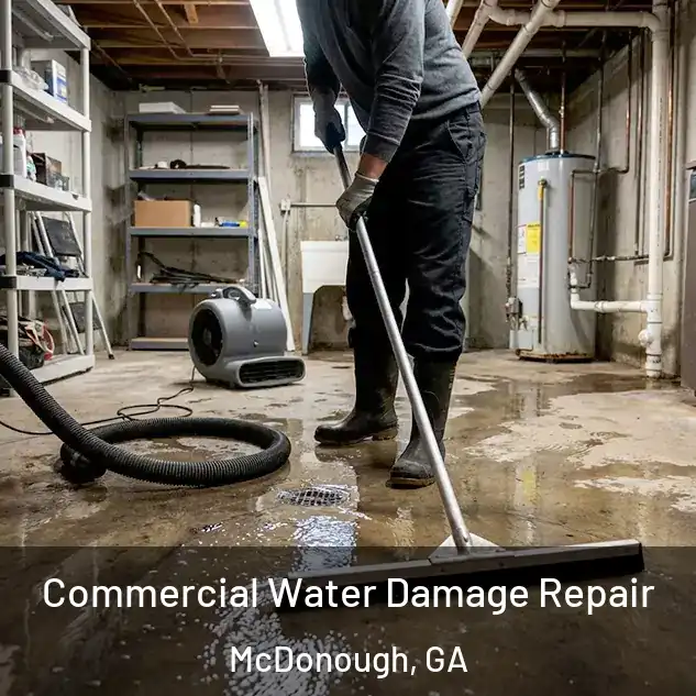  Commercial Water Damage Repair McDonough, GA