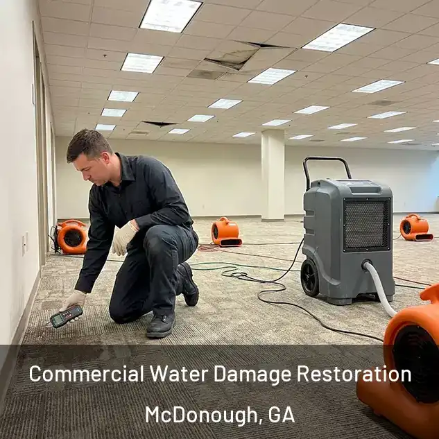 Commercial Water Damage Restoration McDonough, GA