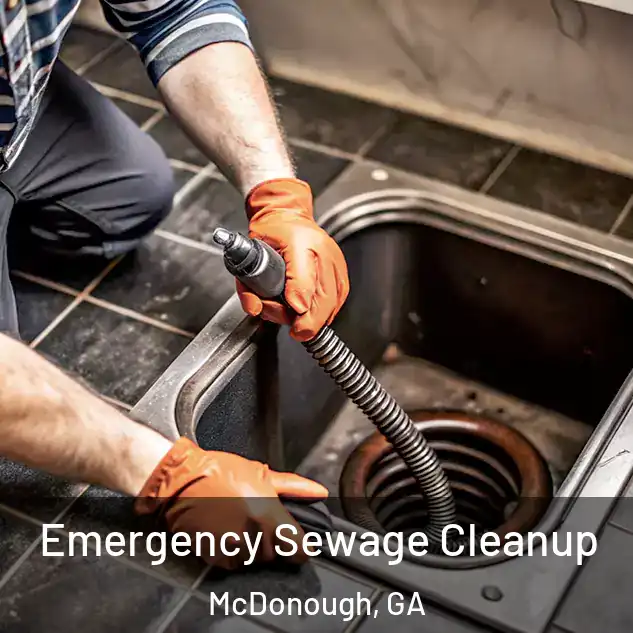  Emergency Sewage Cleanup McDonough, GA