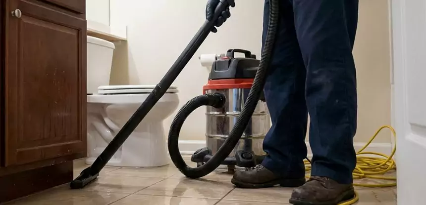 Fix Bathroom Floor Water Damage McDonough