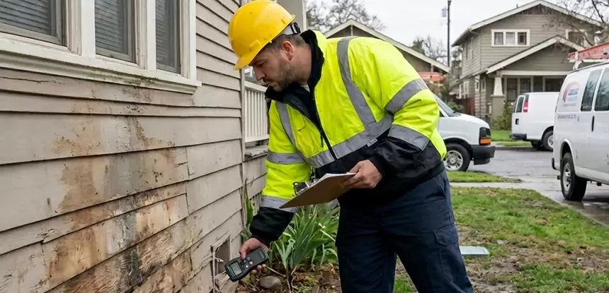Water Damage Exterior Wall McDonough