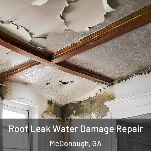  Roof Leak Water Damage Repair McDonough, GA