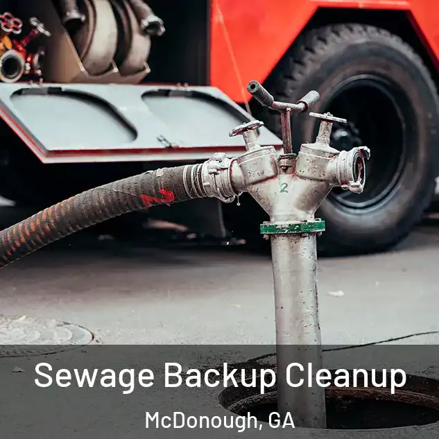  Sewage Backup Cleanup McDonough, GA