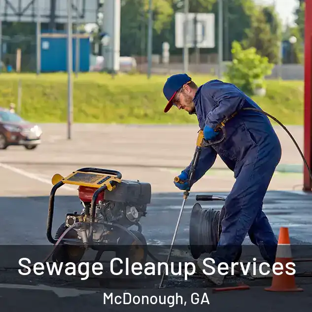  Sewage Cleanup Services McDonough, GA
