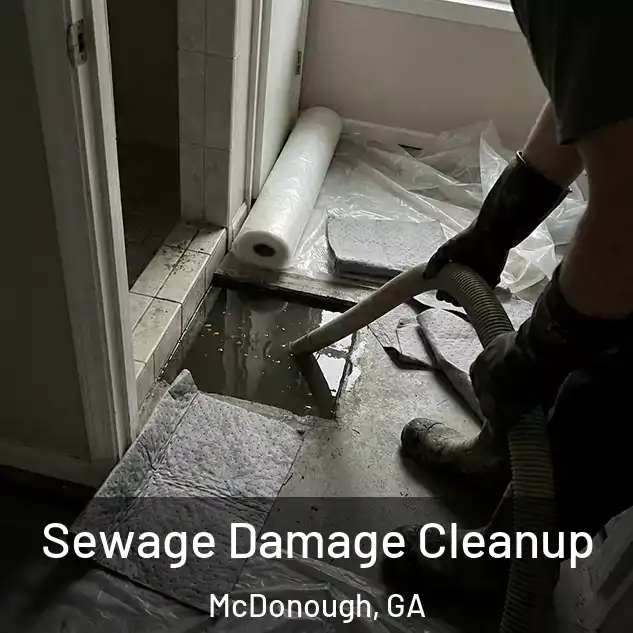  Sewage Damage Cleanup McDonough, GA