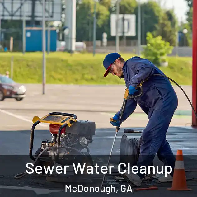  Sewer Water Cleanup McDonough, GA