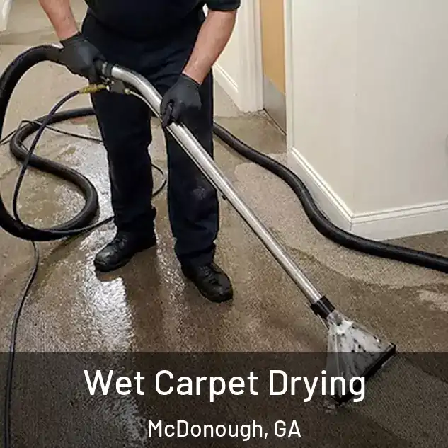  Wet Carpet Drying McDonough, GA